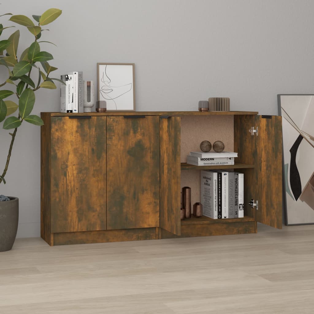 Side tables, 2 pcs, smoky oak, 60x30x70cm, wood