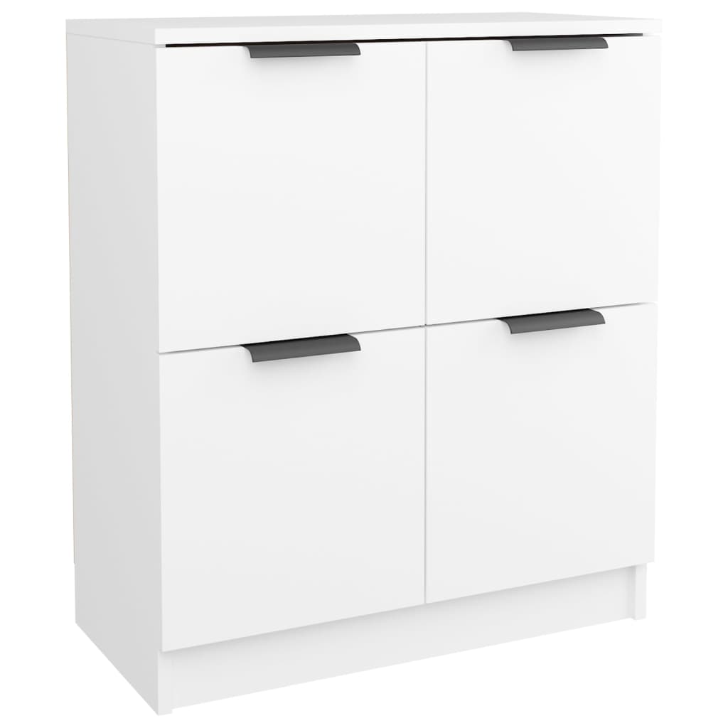 Sideboards, 2 pcs, white, 60x30x70cm, engineered wood