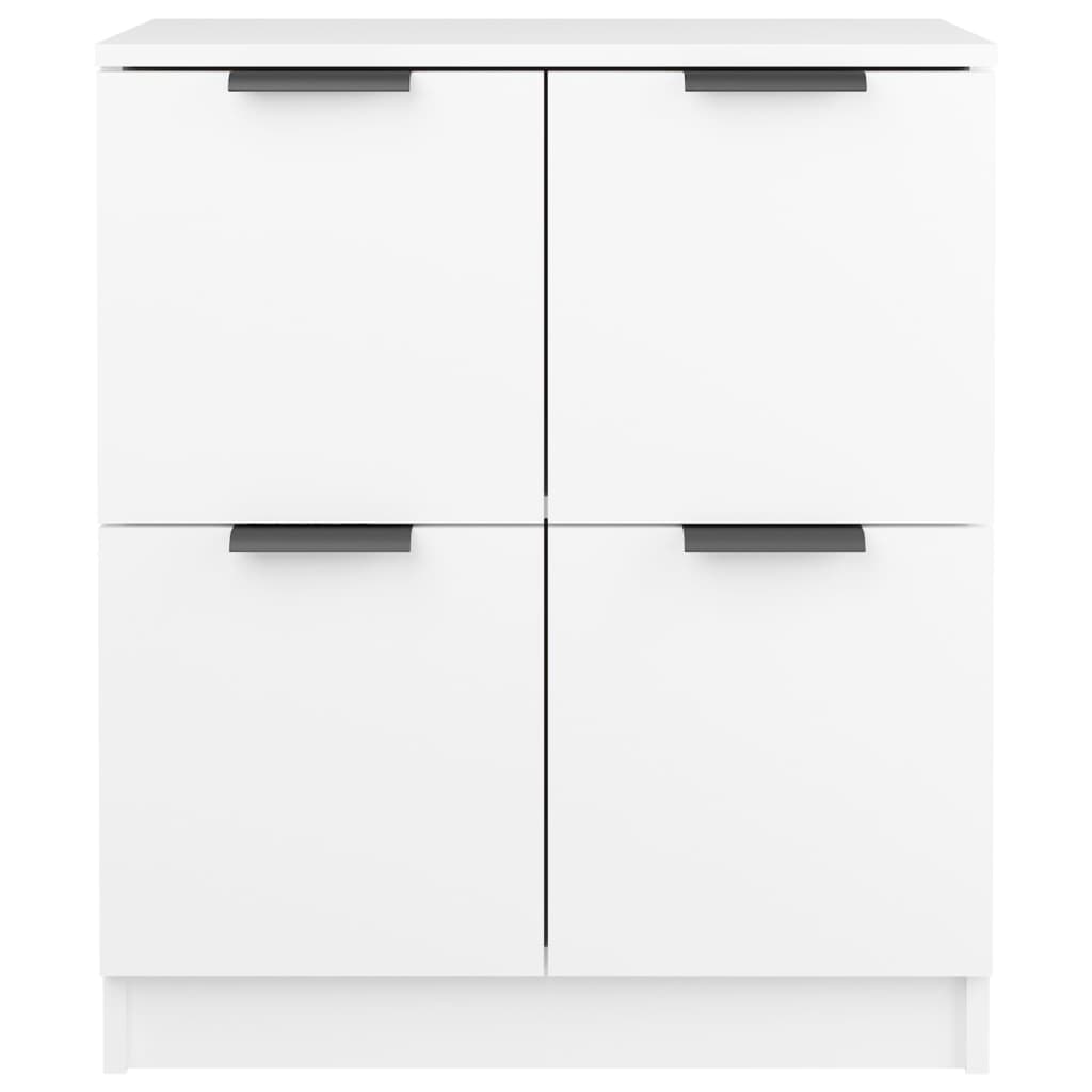Sideboards, 2 pcs, white, 60x30x70cm, engineered wood