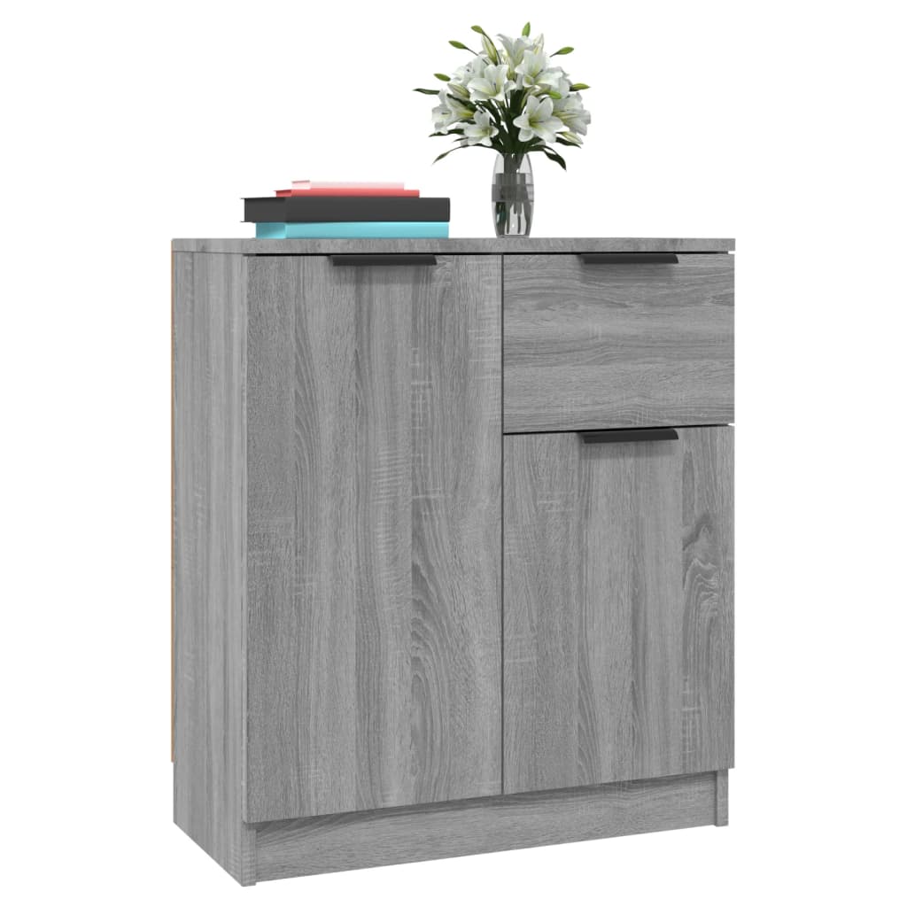 Sideboards, 2 pcs., grey oak, 60x30x70cm, wood