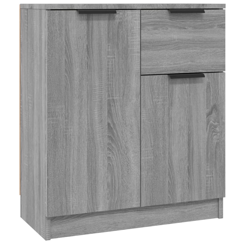 Sideboards, 2 pcs., grey oak, 60x30x70cm, wood