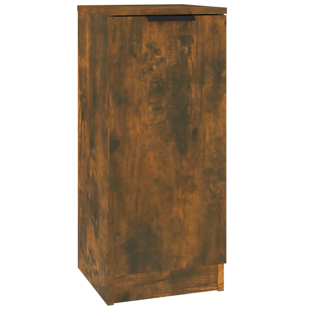 Side cabinets, 3 pcs., smoky oak, engineered wood