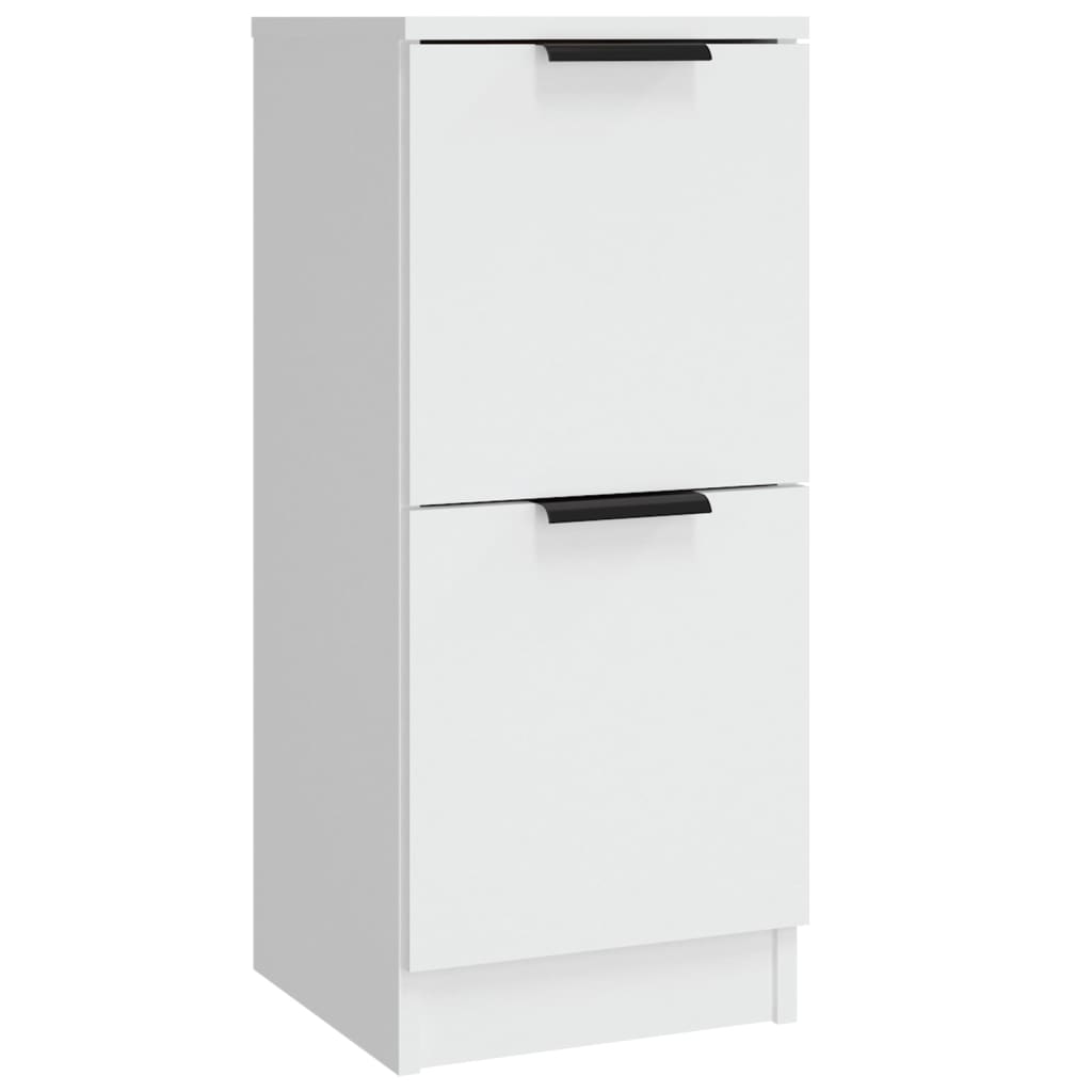Sideboards, 3 pcs., white, engineered wood