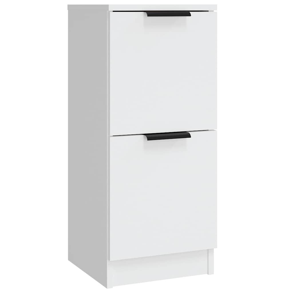Sideboards, 3 pcs., white, engineered wood