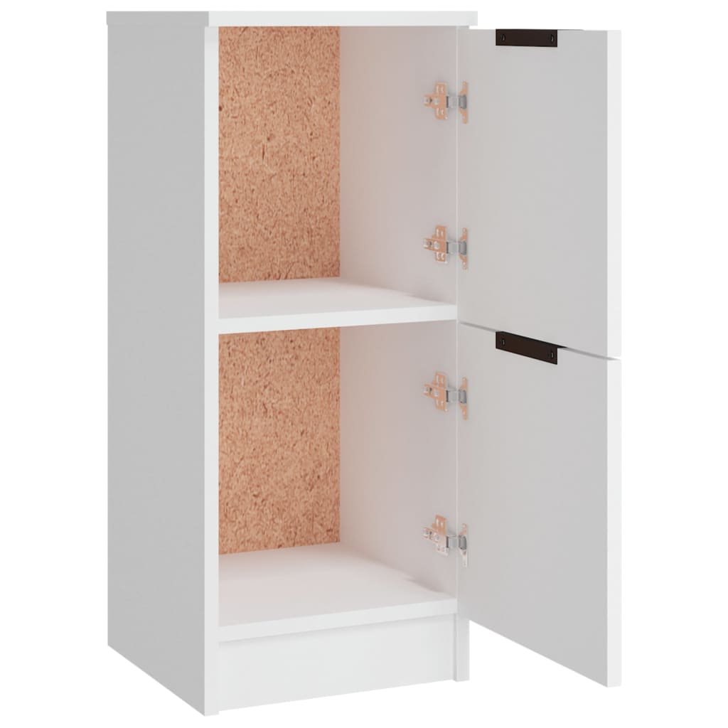 Sideboards, 3 pcs., white, engineered wood