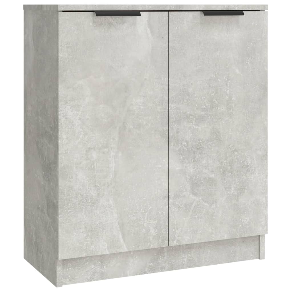 Sideboards, 3 pcs, concrete grey, engineered wood