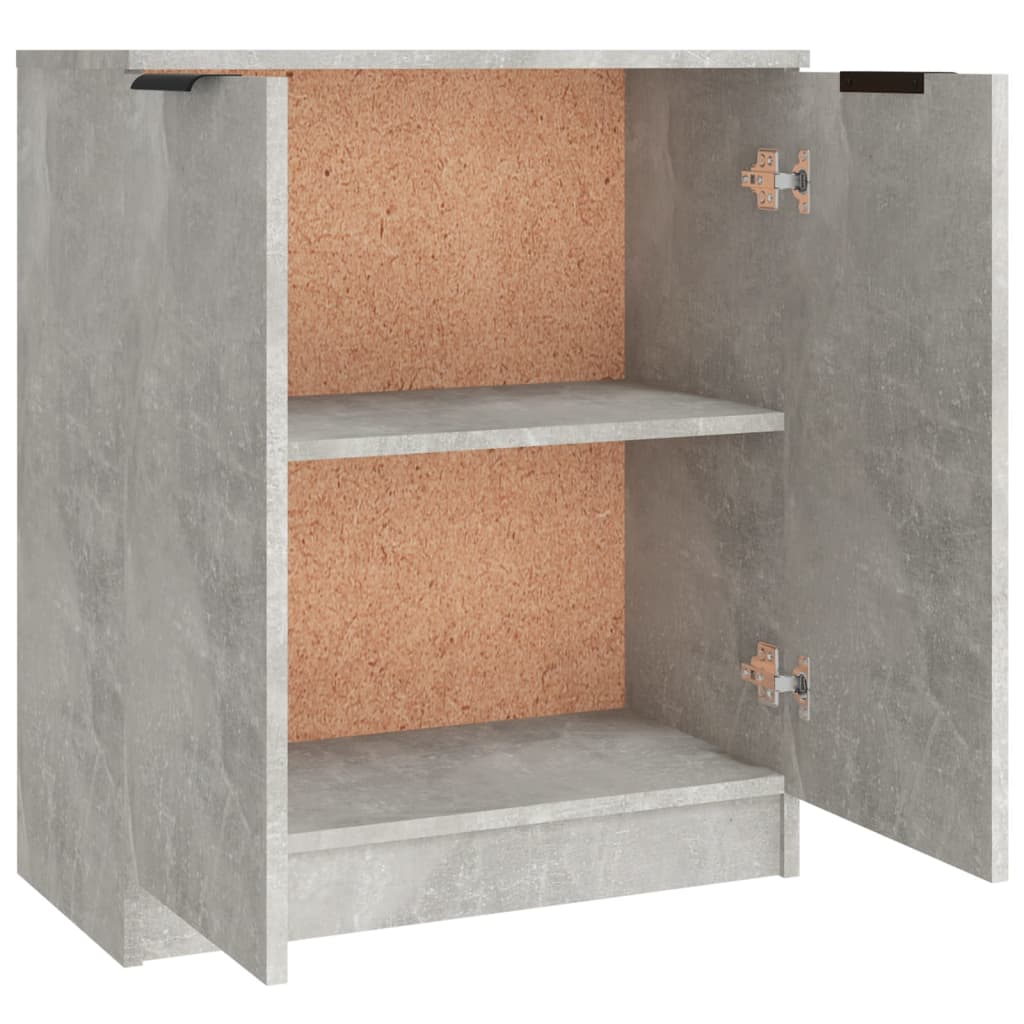 Sideboards, 3 pcs, concrete grey, engineered wood