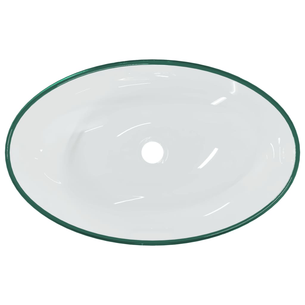 Washbasin, transparent, 54.5x35x15.5cm, tempered glass