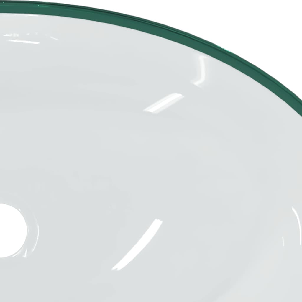 Washbasin, transparent, 54.5x35x15.5cm, tempered glass
