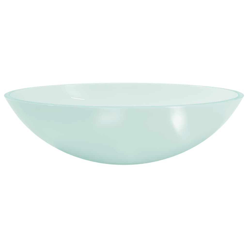 Basin, 50x37x14cm, glass, frosted