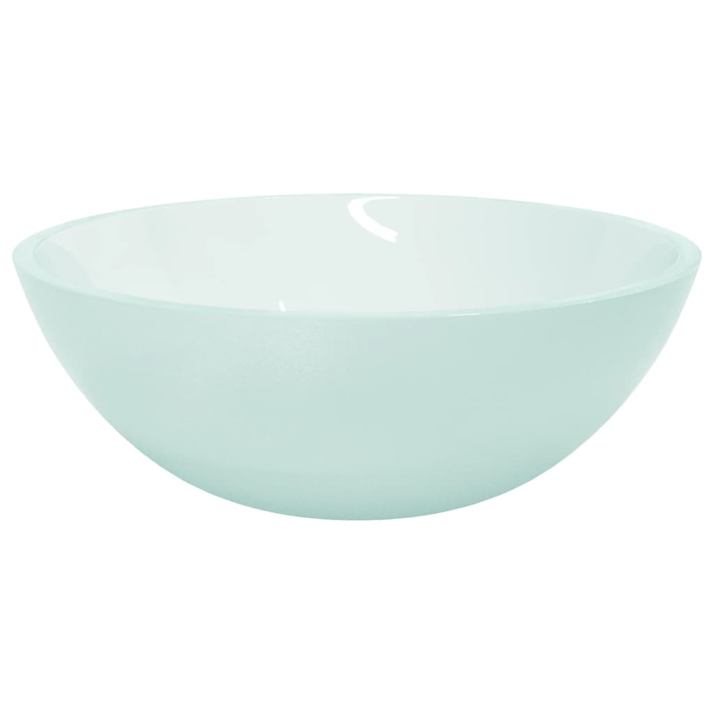 Basin, 50x37x14cm, glass, frosted