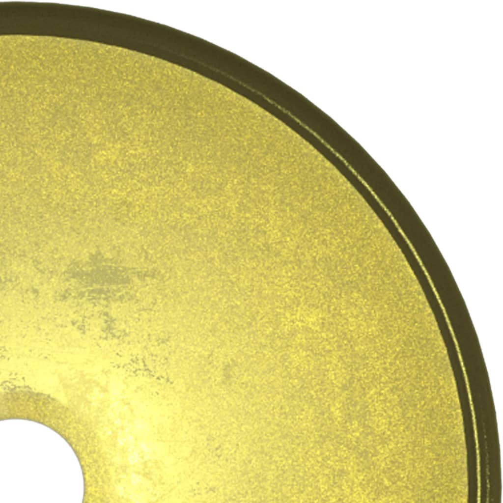 Sink, gold, 30x12cm, tempered glass