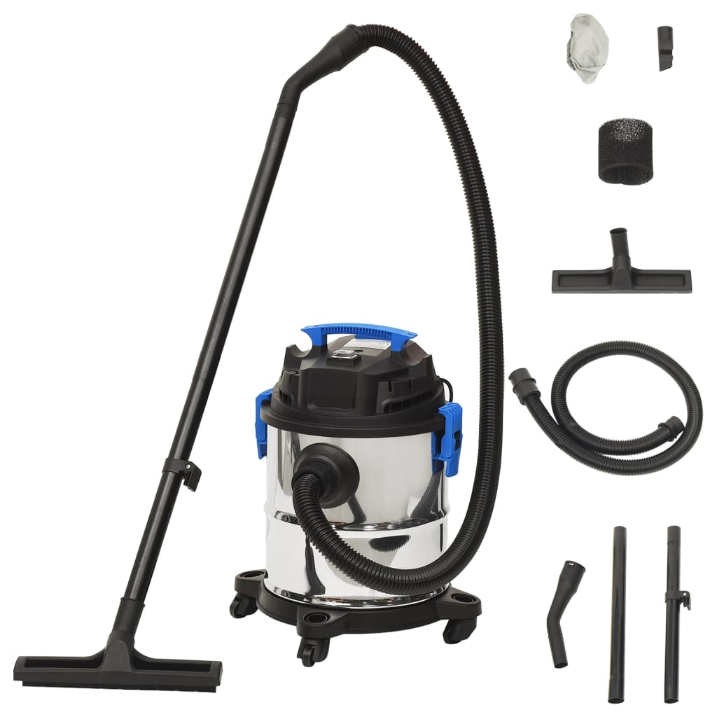 Sausās un mitrās tīrīšanas putekļsūcējs, sudraba, 1200W, 20l