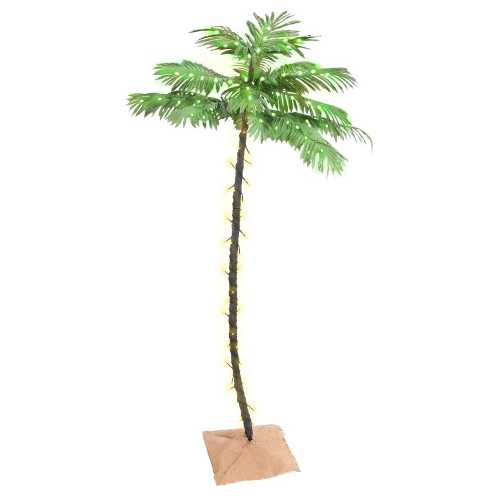 Palm tree with HORIZON STAR, 96 warm white LED lights, 180cm.