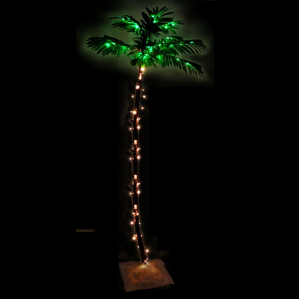 Palm tree with HORIZON STAR, 96 warm white LED lights, 180cm.