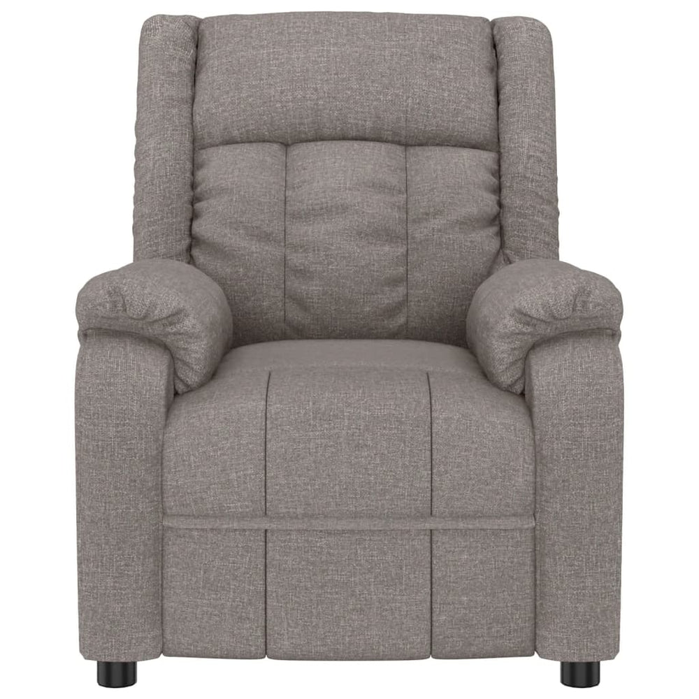 Recliner, taupe, fabric