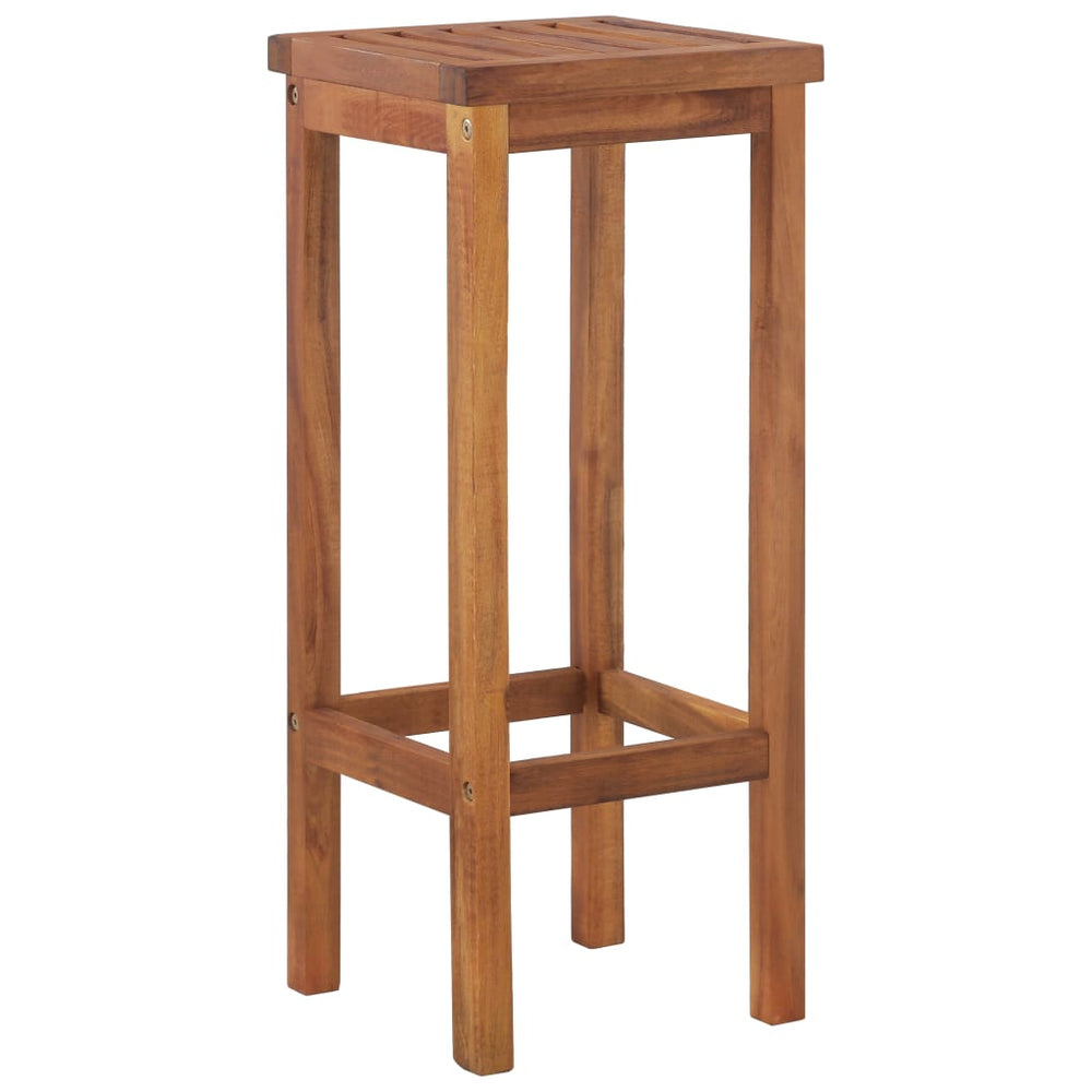 Bar stools, 4 pcs., solid acacia wood