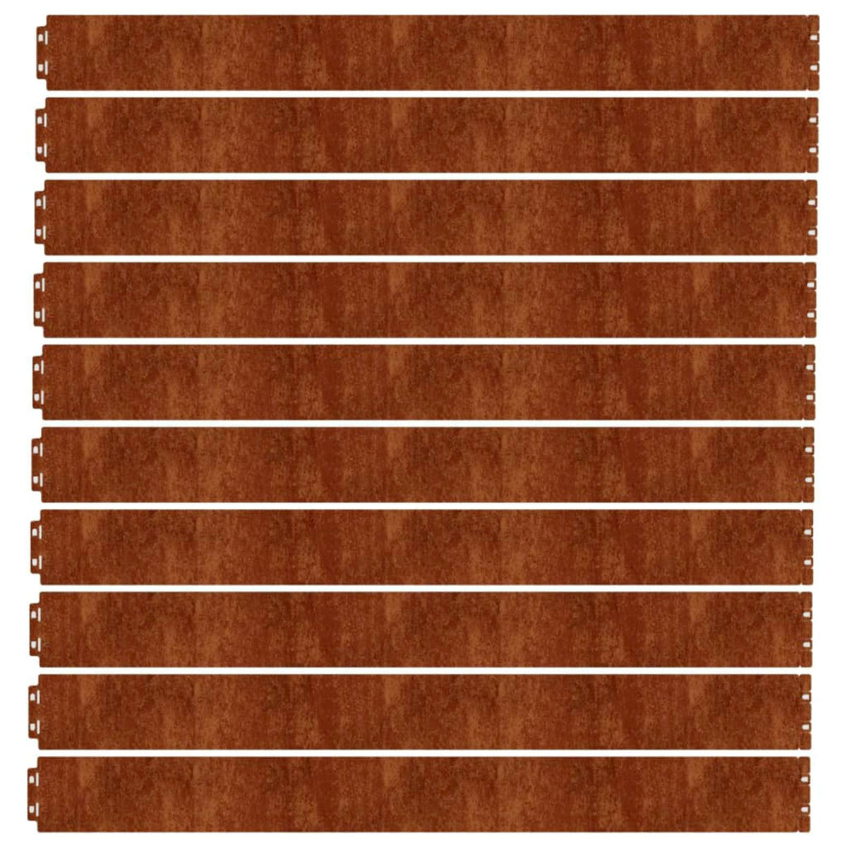 Vejos apvadai, 10vnt., 10x103cm, lankstus Corten plienas