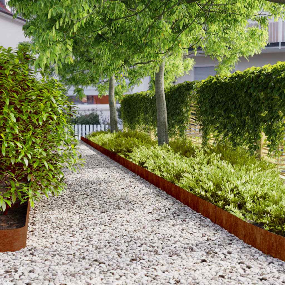 Vejos apvadai, 10vnt., 15x103cm, lankstus Corten plienas