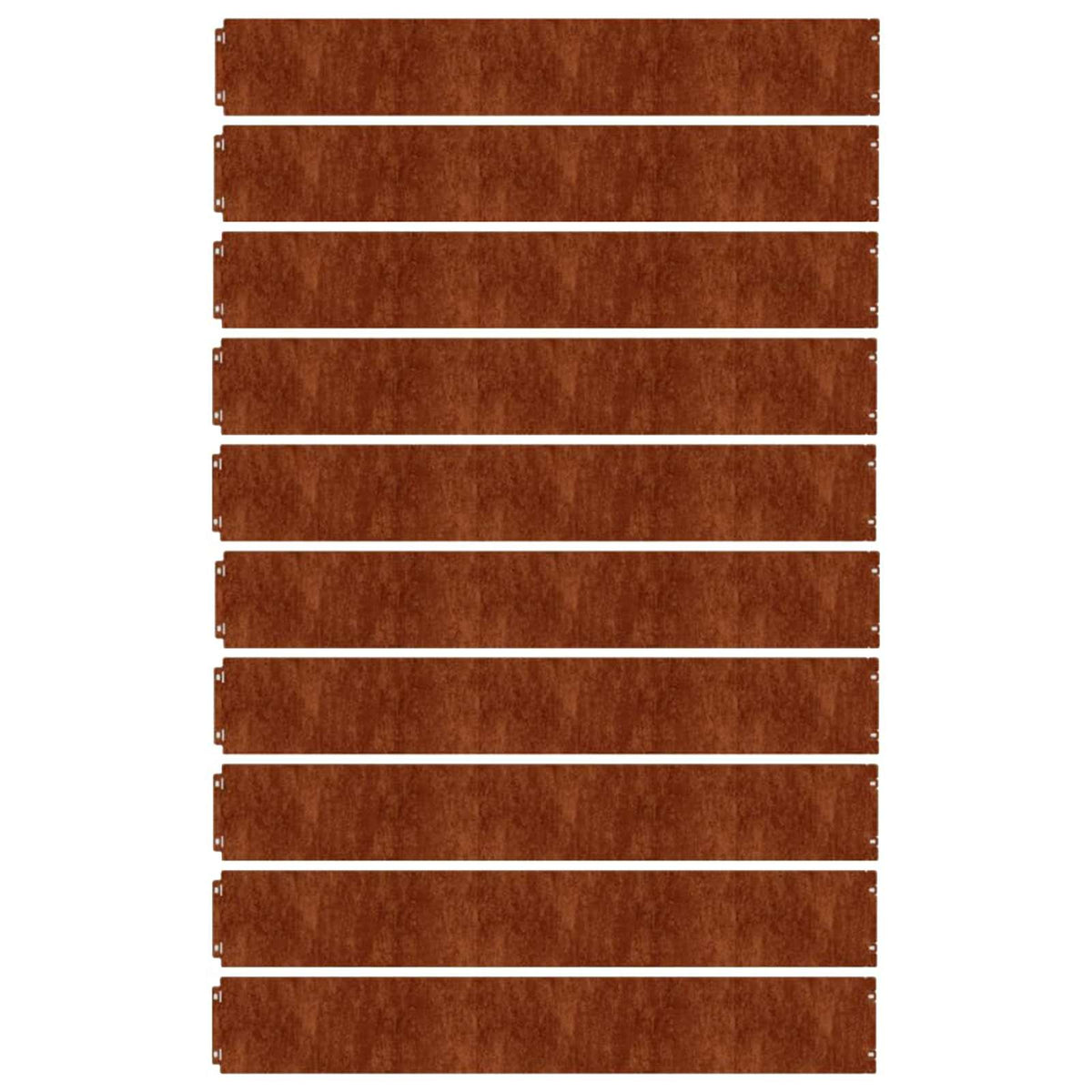 Vejos apvadai, 10vnt., 15x103cm, lankstus Corten plienas