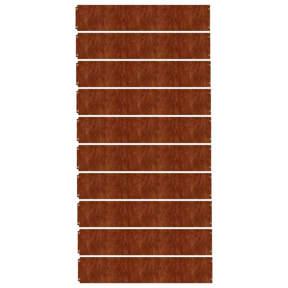 Vejos apvadai, 10vnt., 20x103cm, lankstus Corten plienas