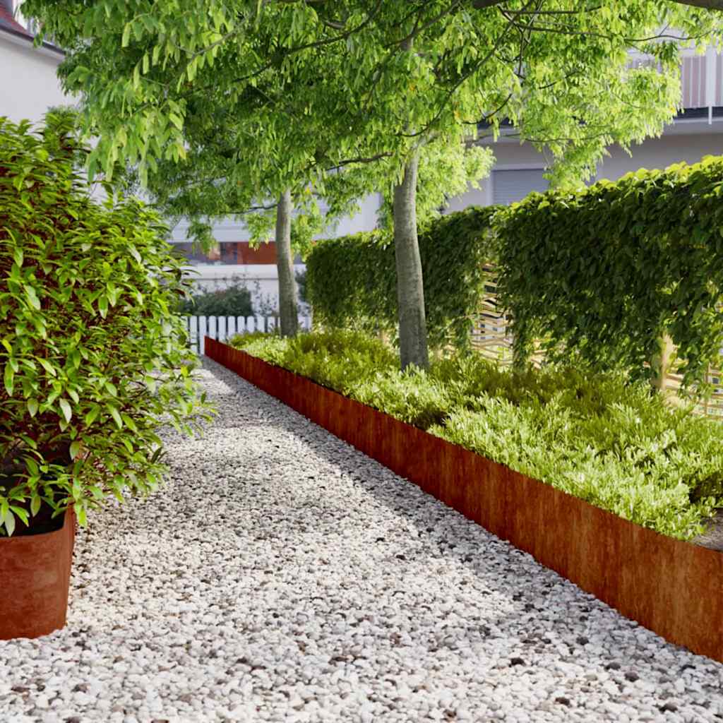 Vejos apvadai, 10vnt., 25x103cm, lankstus Corten plienas