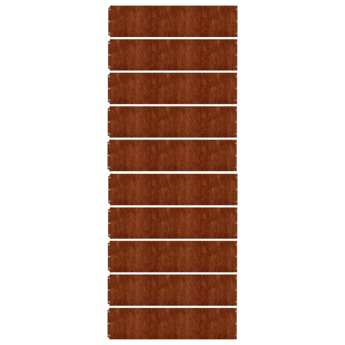 Vejos apvadai, 10vnt., 25x103cm, lankstus Corten plienas