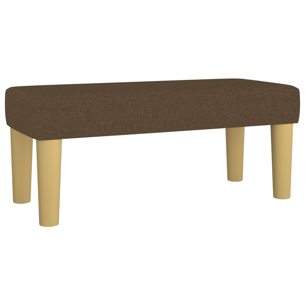 Bench, dark brown, 70x30x30cm, fabric