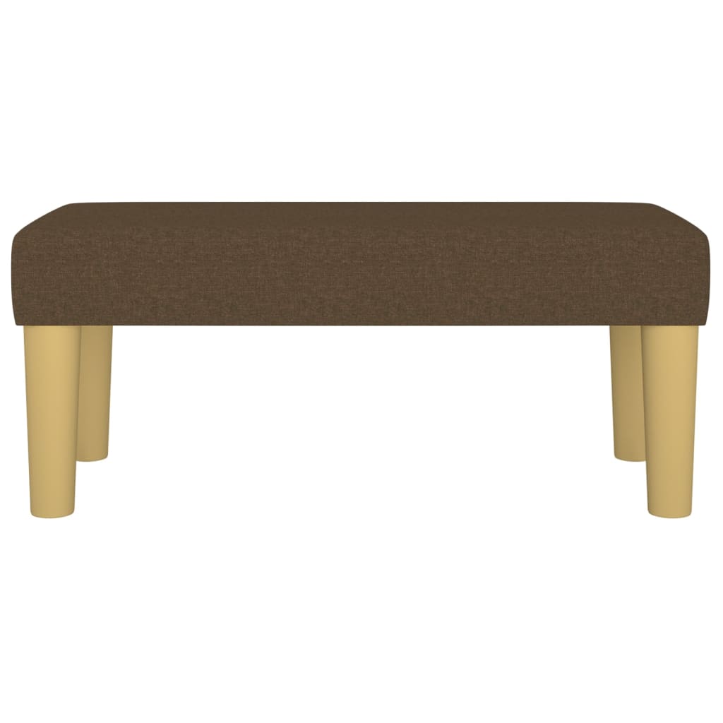 Bench, dark brown, 70x30x30cm, fabric