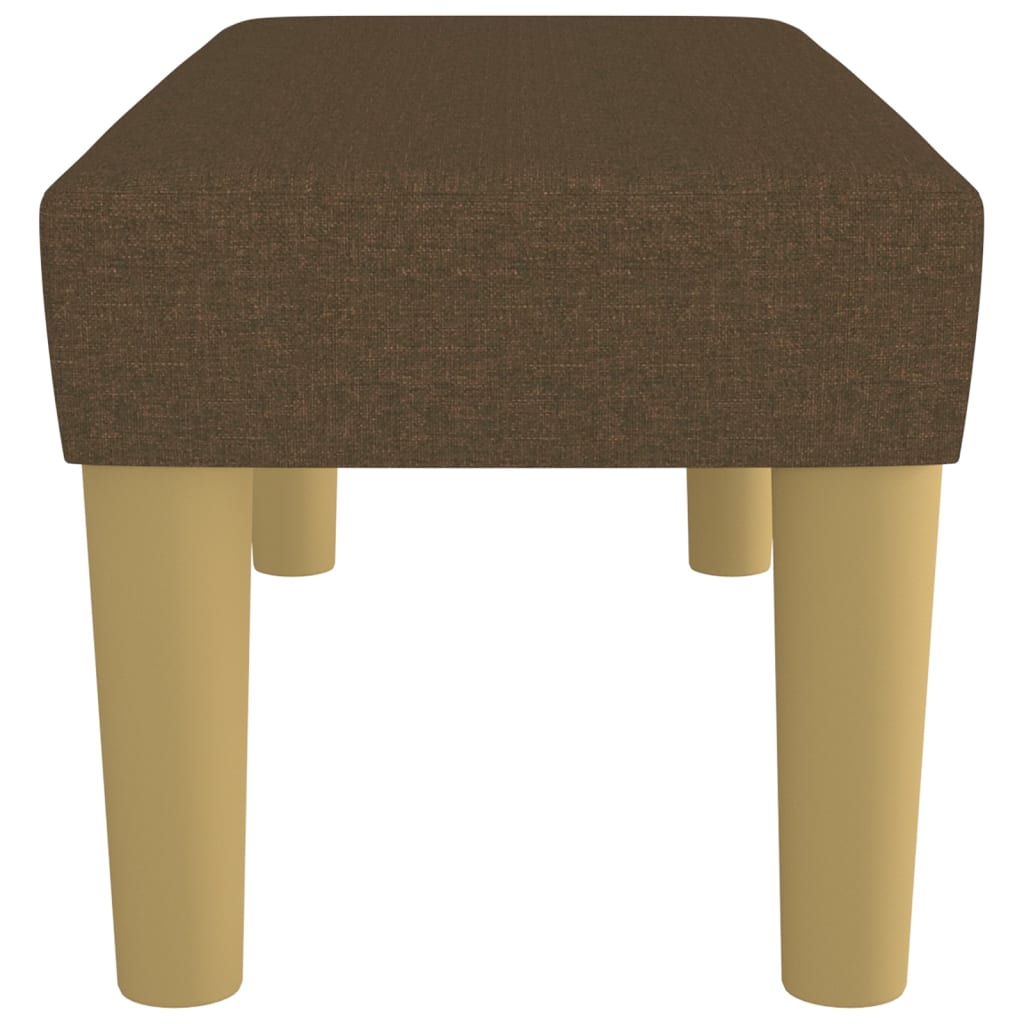 Bench, dark brown, 70x30x30cm, fabric