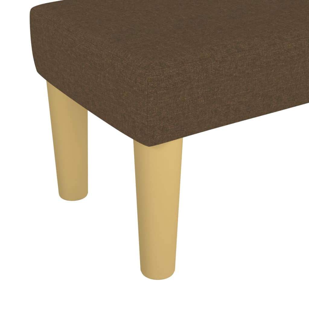 Bench, dark brown, 70x30x30cm, fabric