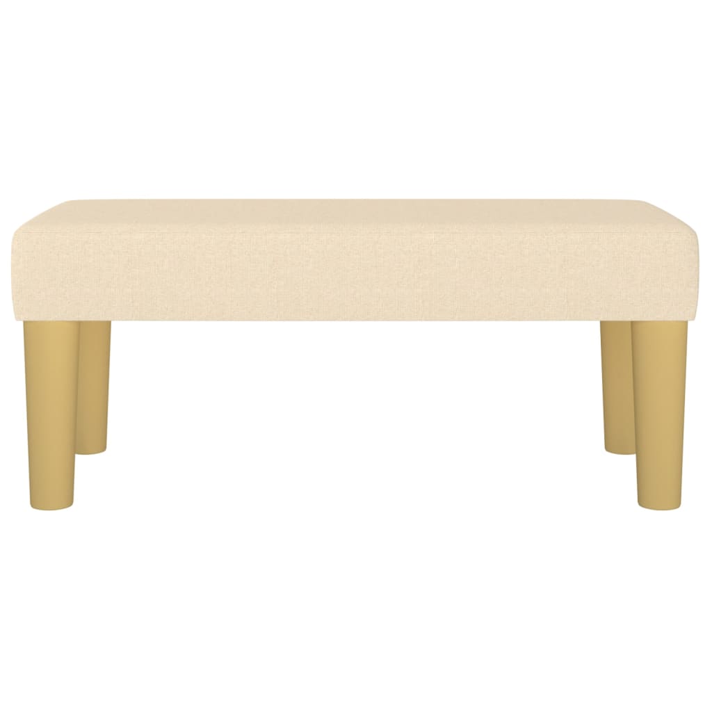 Bench, cream, 70x30x30cm, fabric
