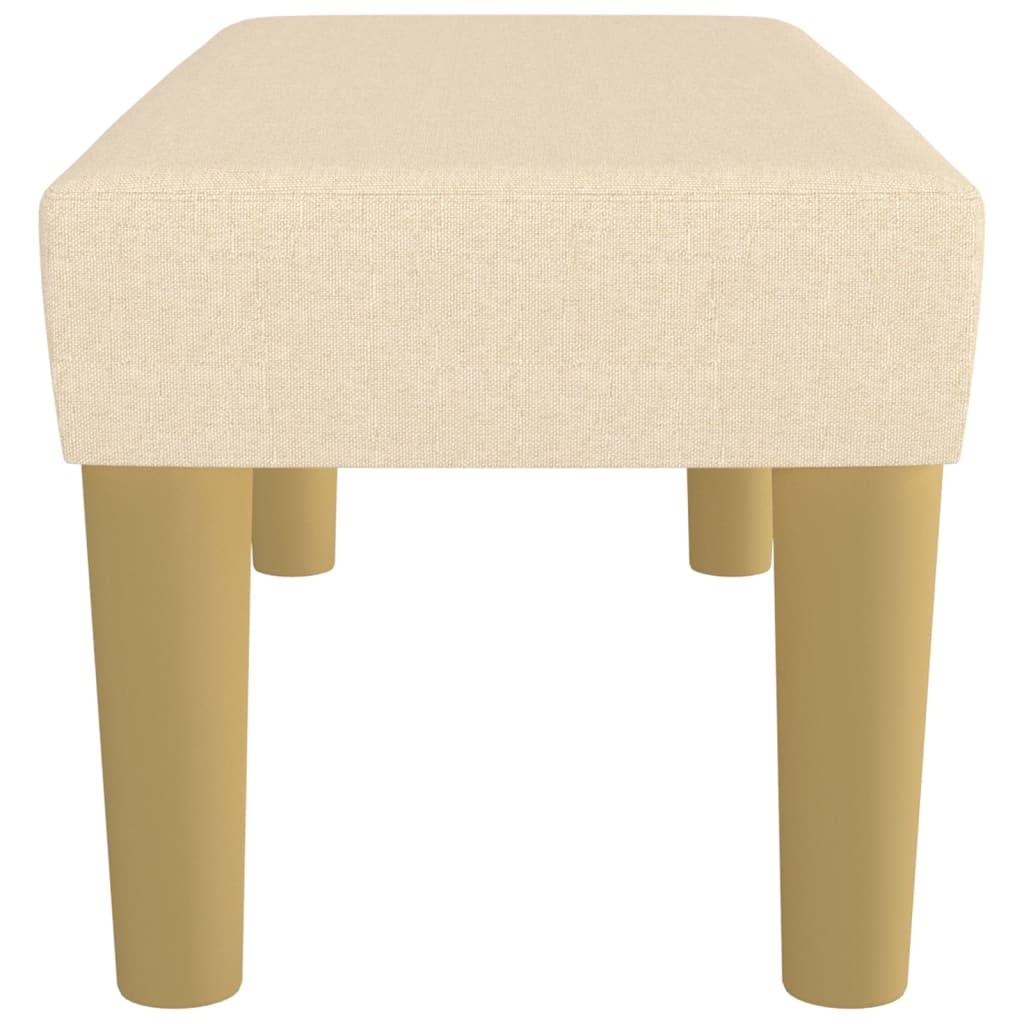 Bench, cream, 70x30x30cm, fabric