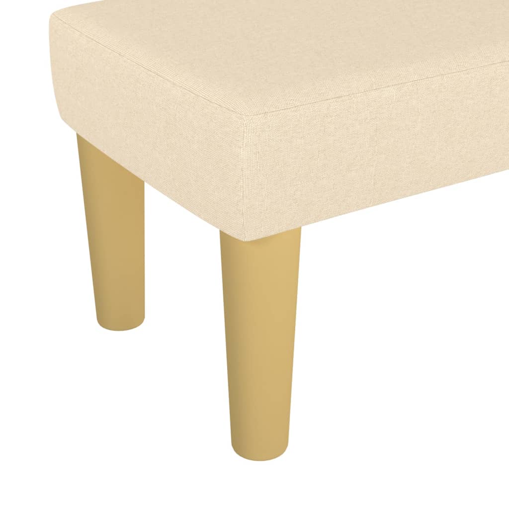 Bench, cream, 70x30x30cm, fabric