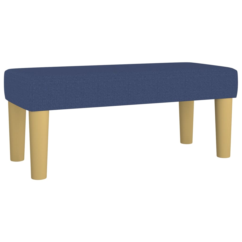 Bench, blue, 70x30x30cm, fabric