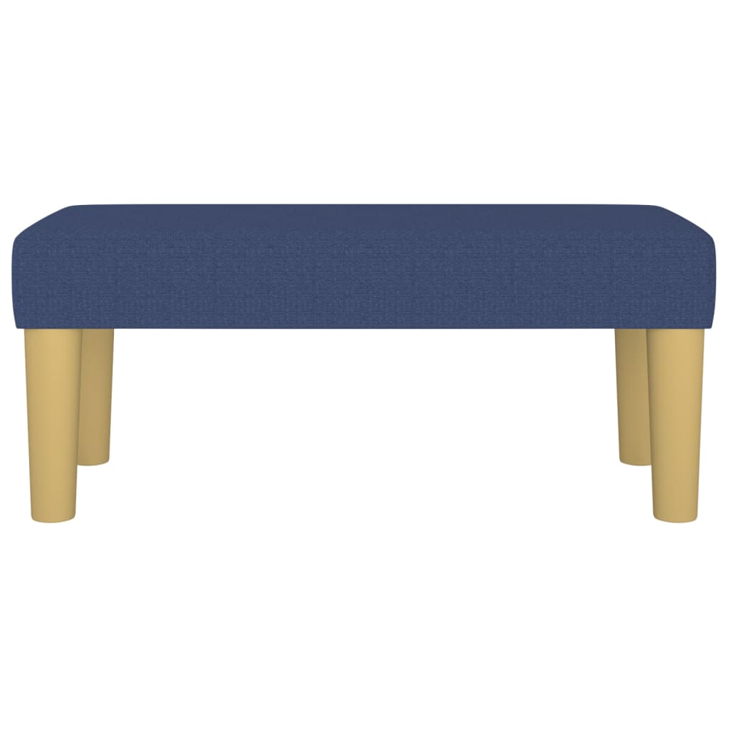 Bench, blue, 70x30x30cm, fabric