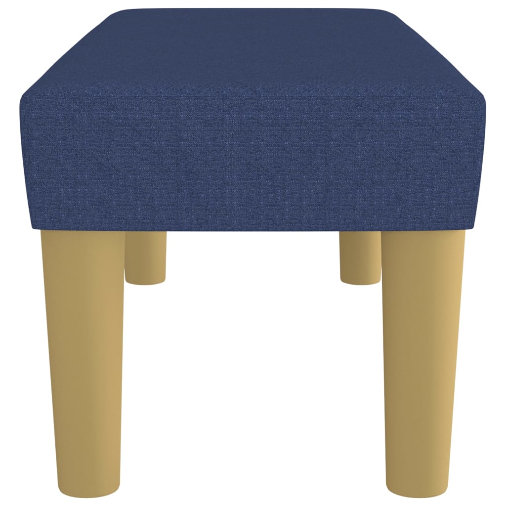 Bench, blue, 70x30x30cm, fabric
