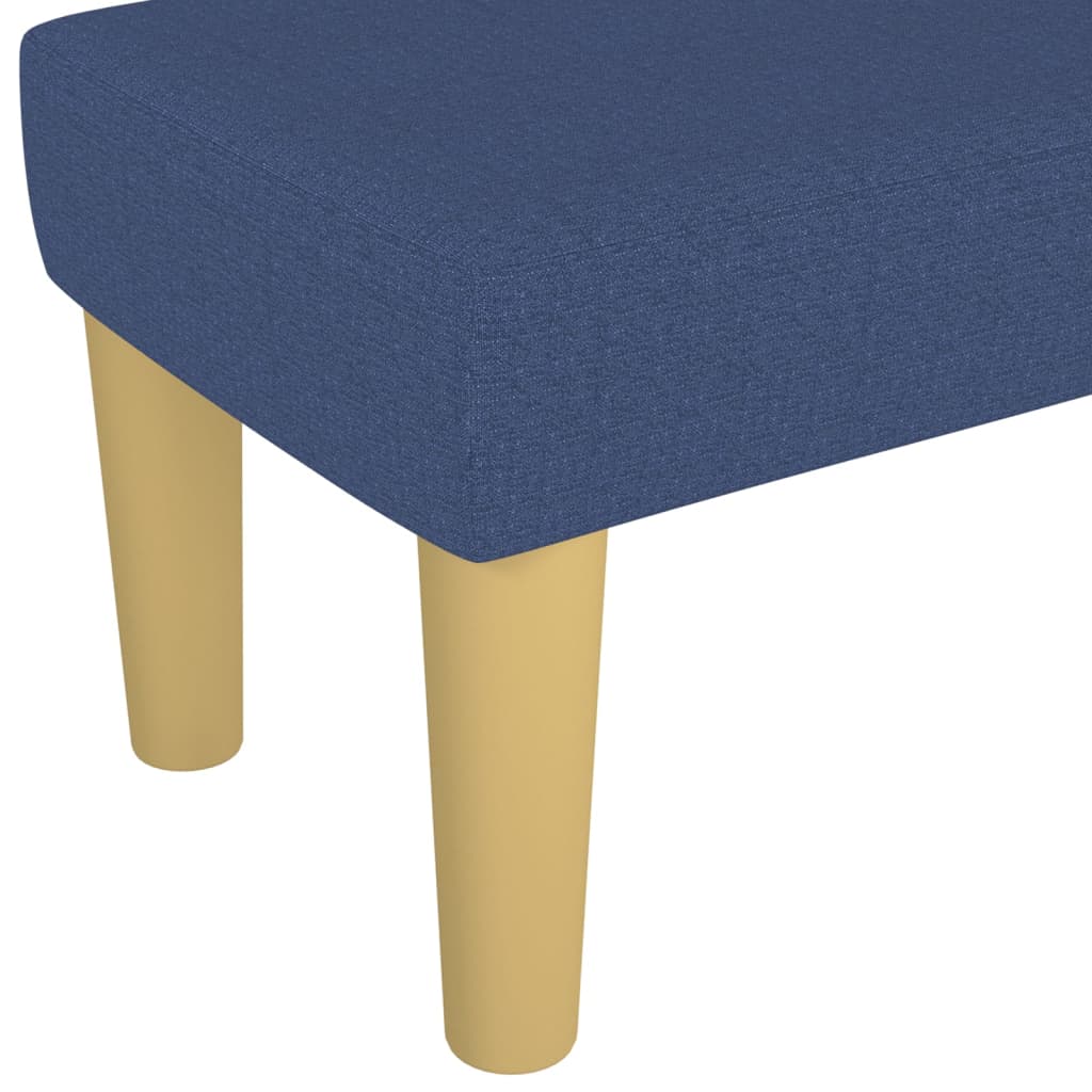 Bench, blue, 70x30x30cm, fabric