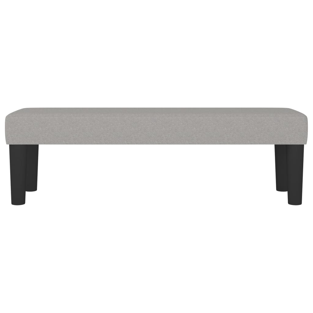 Bench, light gray, 100x30x30cm, fabric