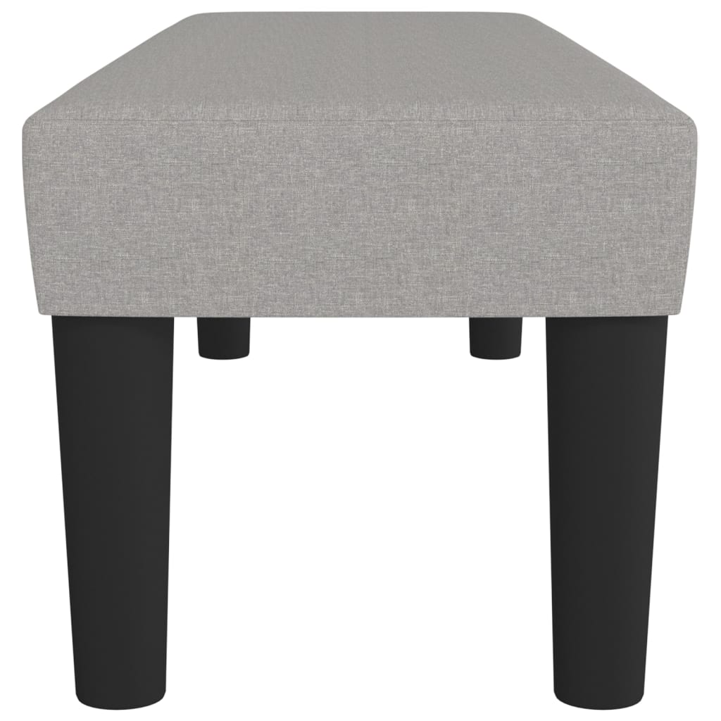 Bench, light gray, 100x30x30cm, fabric