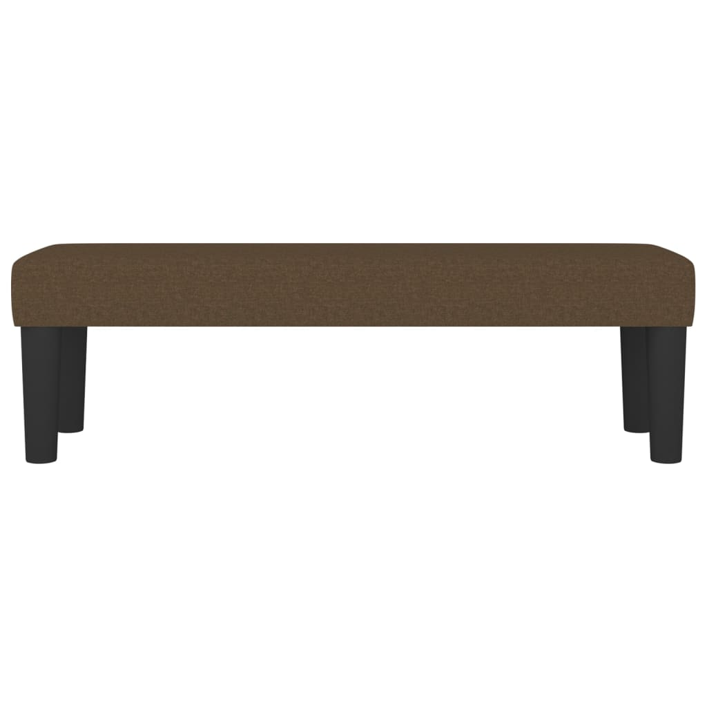 Bench, dark brown, 100x30x30cm, fabric