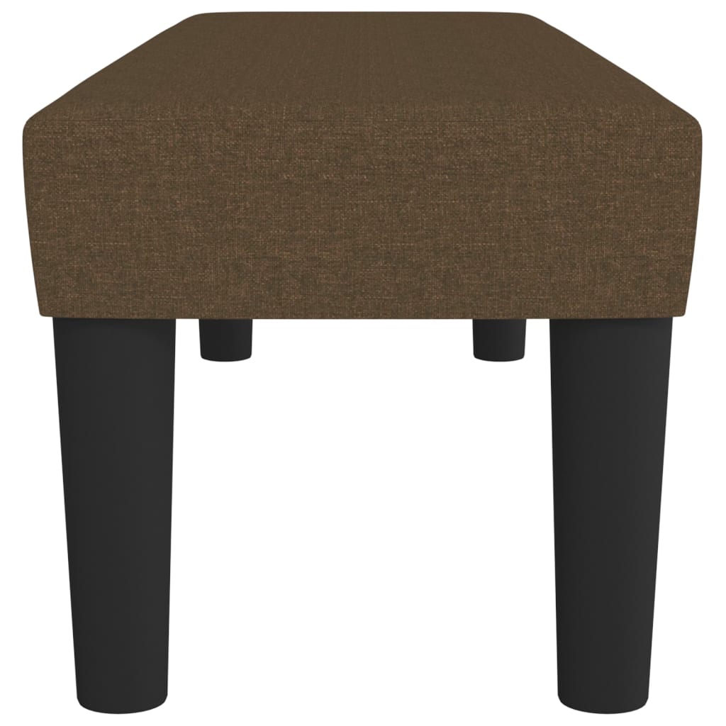 Bench, dark brown, 100x30x30cm, fabric