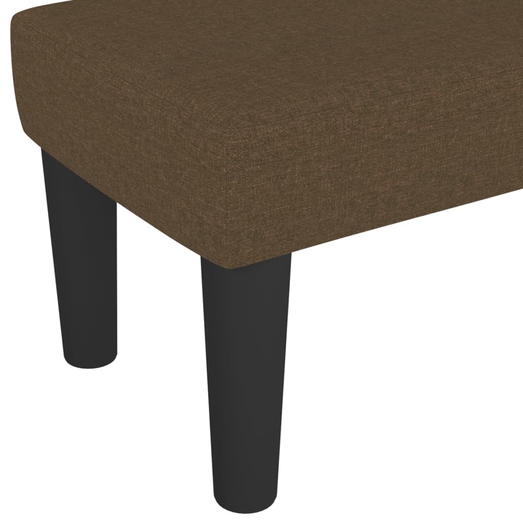 Bench, dark brown, 100x30x30cm, fabric