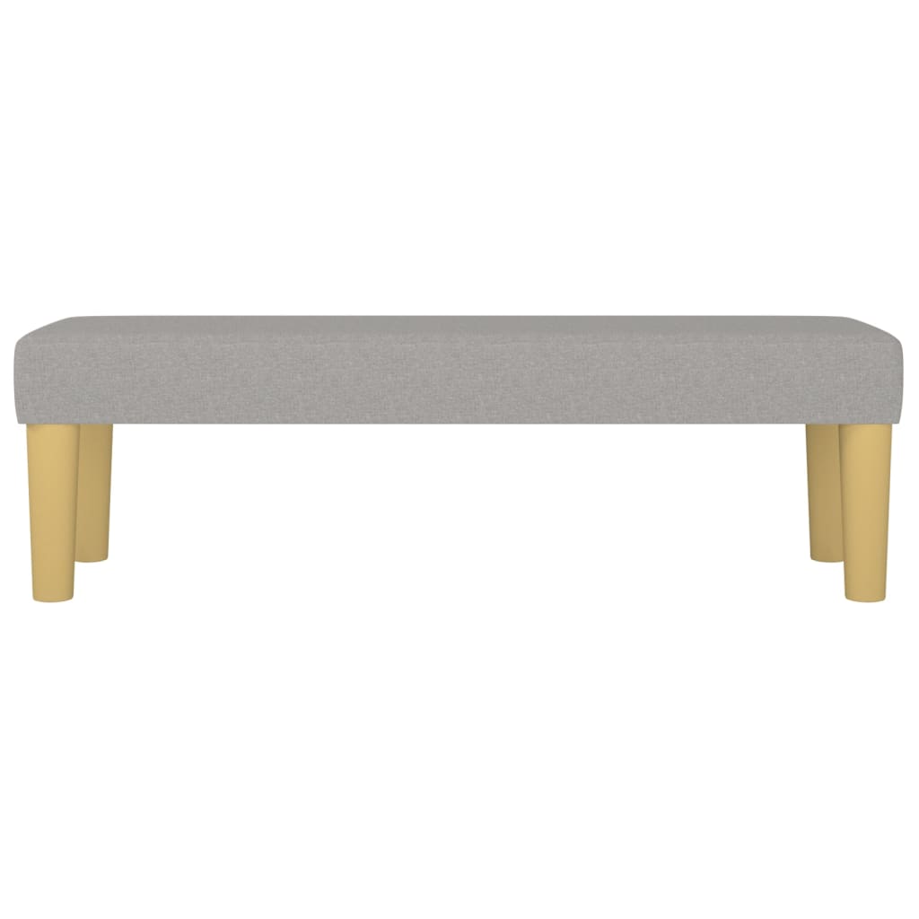 Bench, light gray, 100x30x30cm, fabric