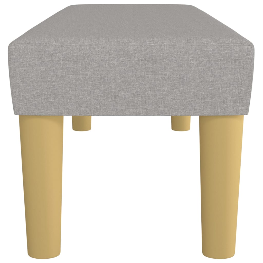 Bench, light gray, 100x30x30cm, fabric