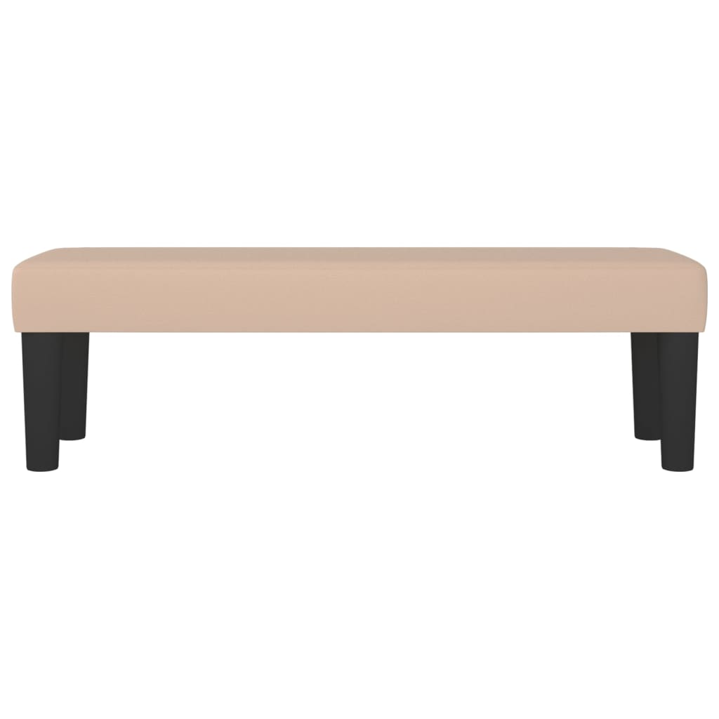 Bench, cappuccino color, 100x30x30cm, artificial leather