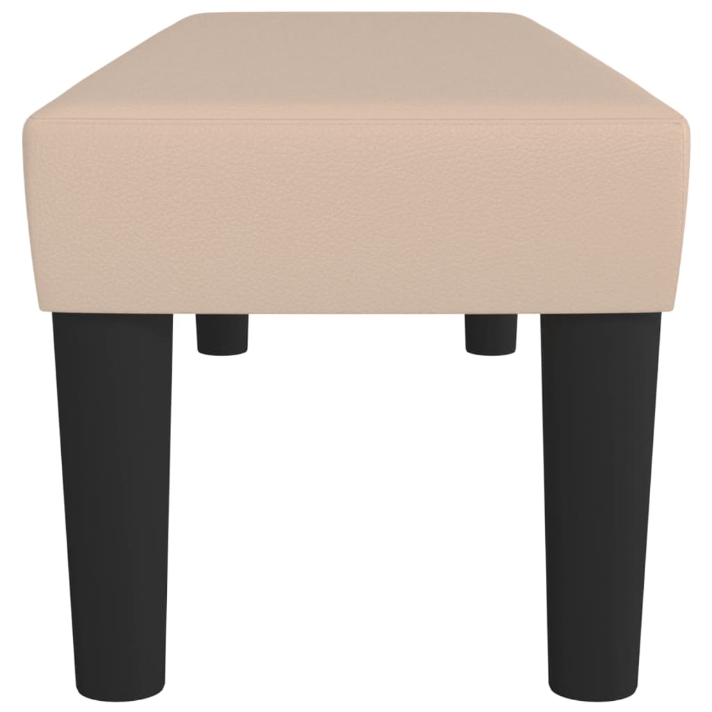 Bench, cappuccino color, 100x30x30cm, artificial leather