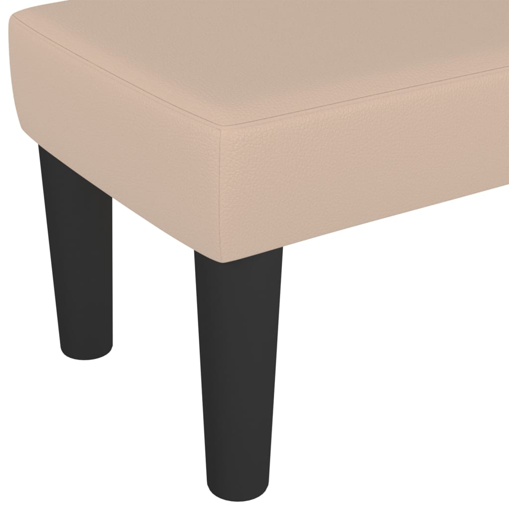 Bench, cappuccino color, 100x30x30cm, artificial leather