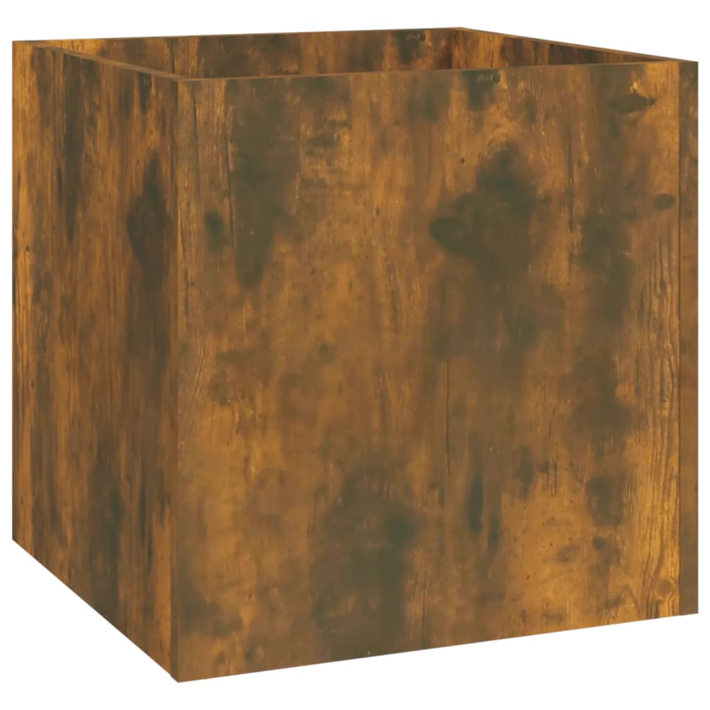 Hallway furniture set, smoke oak, engineered wood