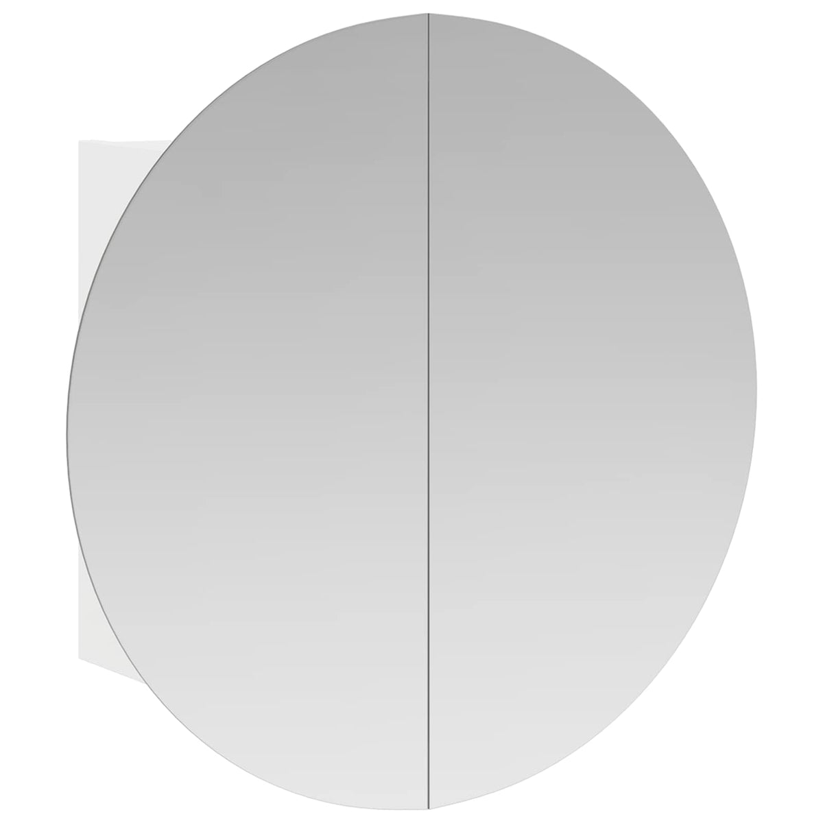Bathroom cabinet with mirror/LED, white, 40x40x17.5cm
